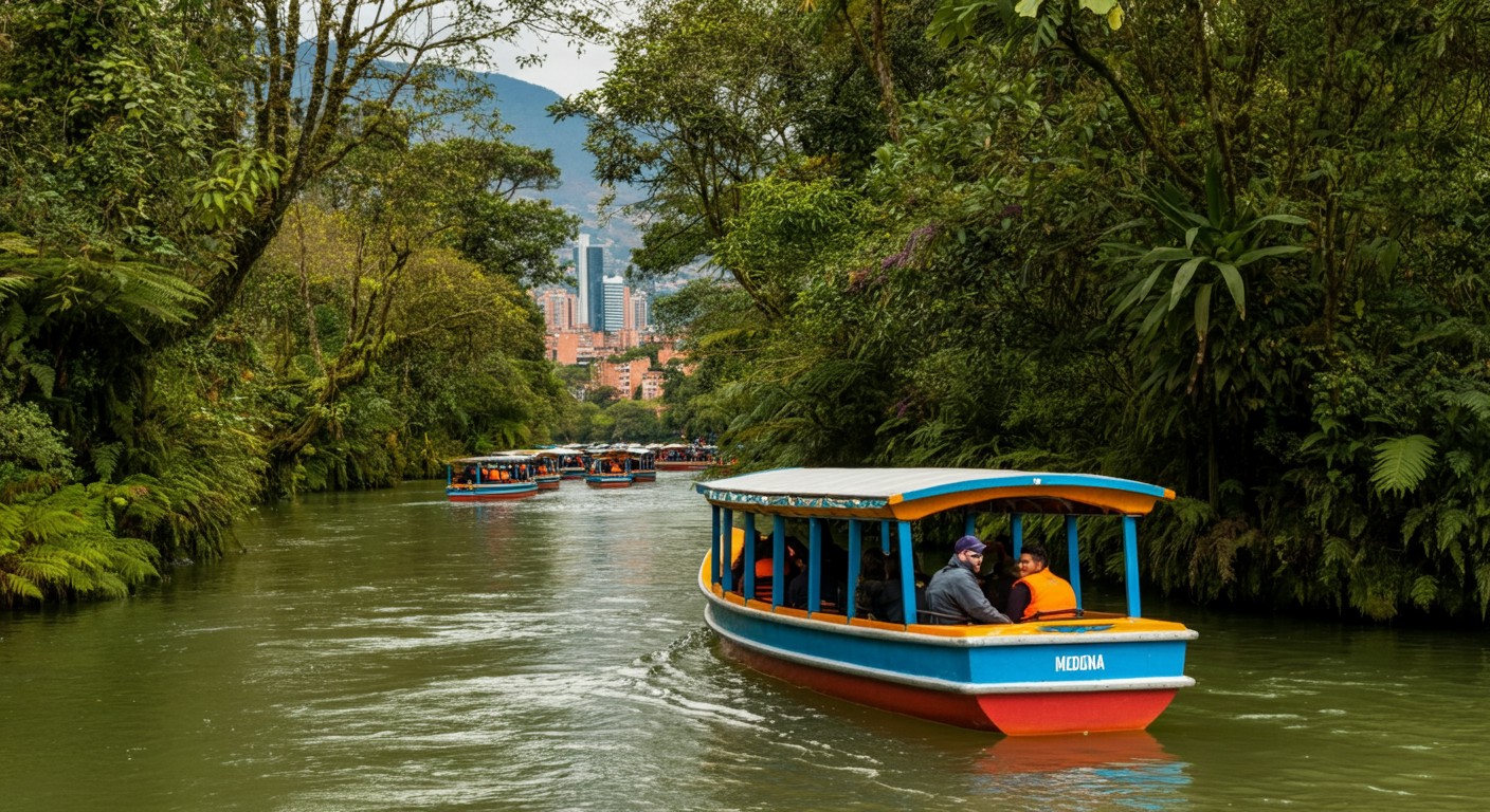 Passeio de barco em Medellin