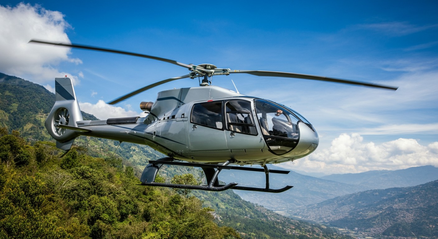 Balade en hélicoptère à Medellín